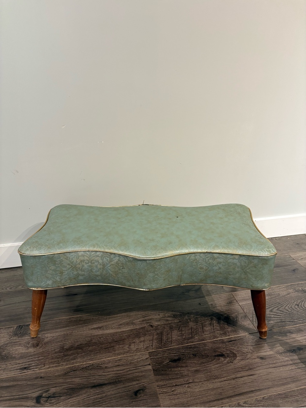 Vintage Mid Century Modern foot stool bench ottoman